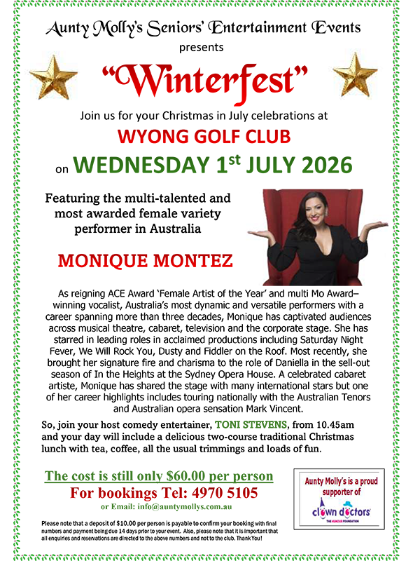 Winterfest 2026 Wyong updated